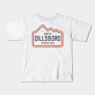 Visiting NC Mountain Cities Dillsboro, NC Neon Range Kids T-Shirt